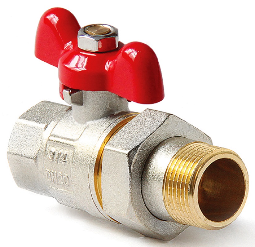 Кран шаровой со сгоном ВР-НР 1 1/4" PRO AQUA