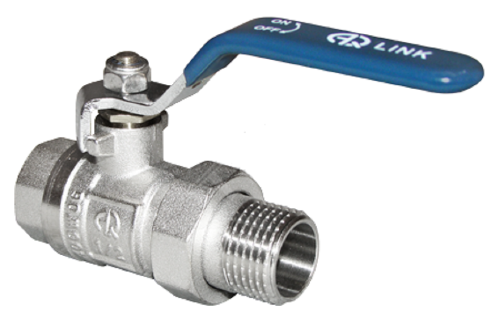 Кран шаровой со сгоном ВР-НР 1 1/4" AQUALINK
