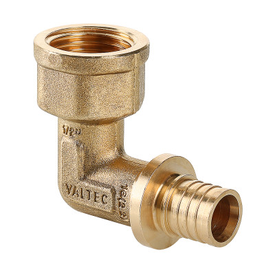 Угольник надвижной аксиальный с переходом на ВР 16x1/2" VALTEC