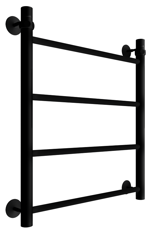 Водяной полотенцесушитель Лесенка 60x50 см, 1" INDIGO Line нижнее подключение, черный муар
