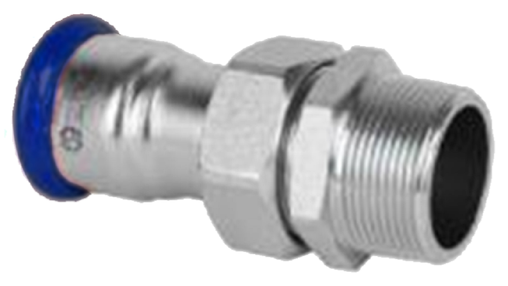 Разъёмное соединение с НР MVI 15x1/2", нержавеющая сталь