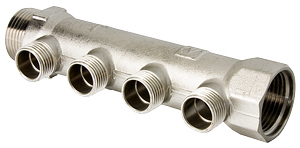 Коллектор НР 4 выхода 3/4"x1/2" VALTEC 