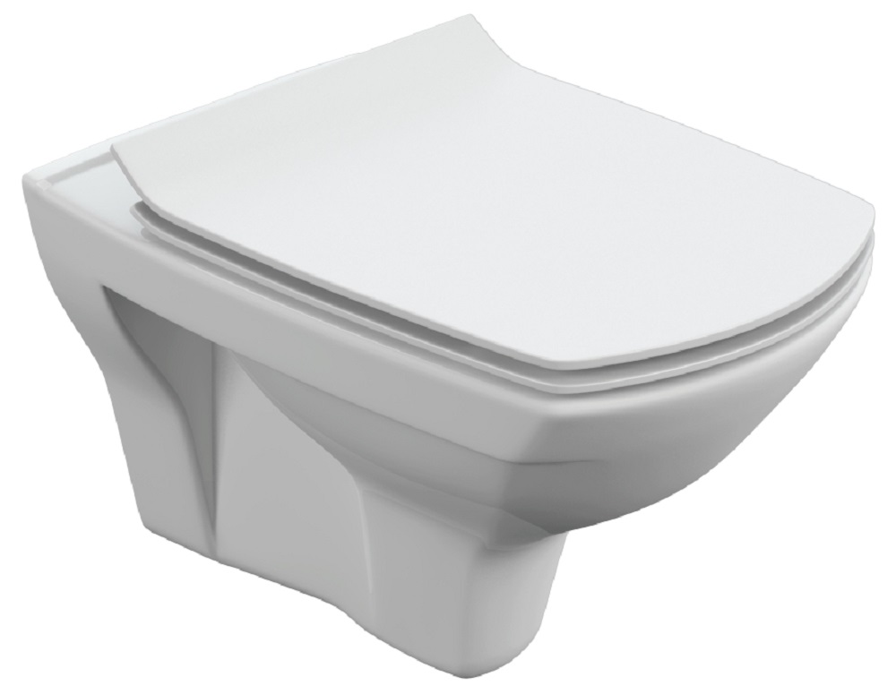Унитаз подвесной CERSANIT CARINA XL Clean On DPL EO slim с сиденьем