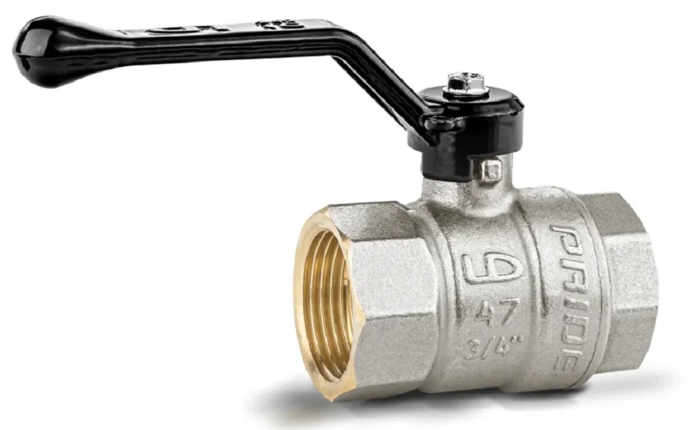 Кран шаровой ВР 1 1/2" LD Pride, черная ручка