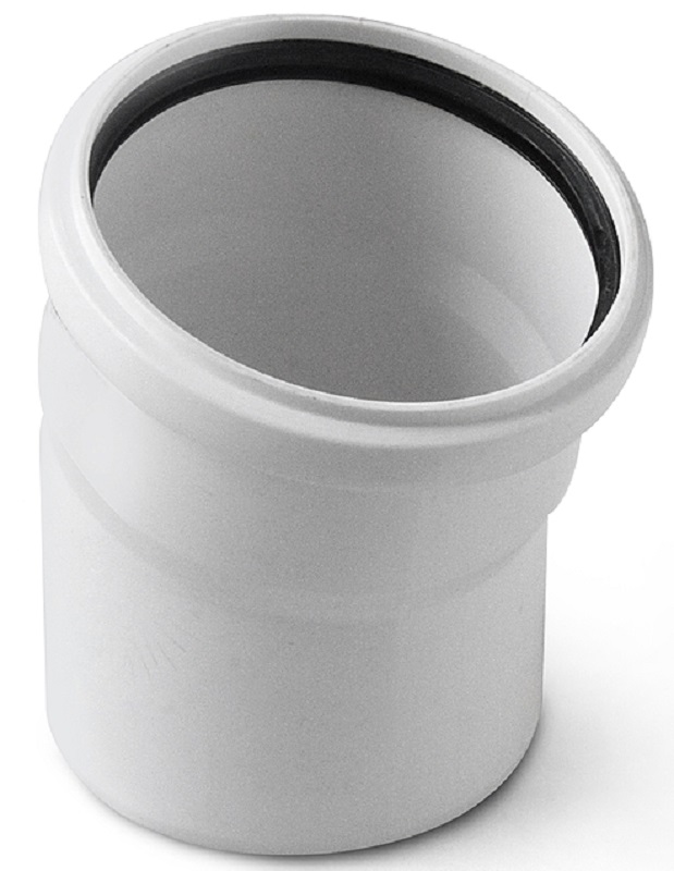 Отвод 50x15 PRO AQUA Stilte белый
