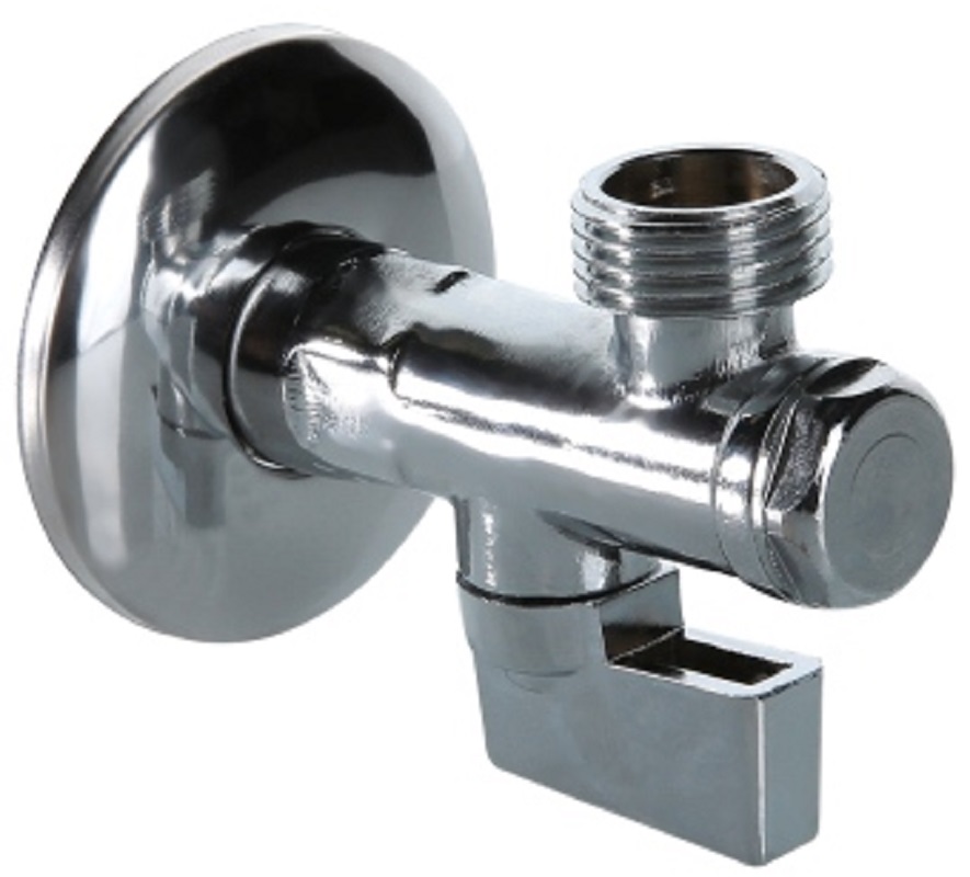 Бытовой шаровой кран угловой с фильтром 1/2"x1/2" VALTEC, для подключения WC