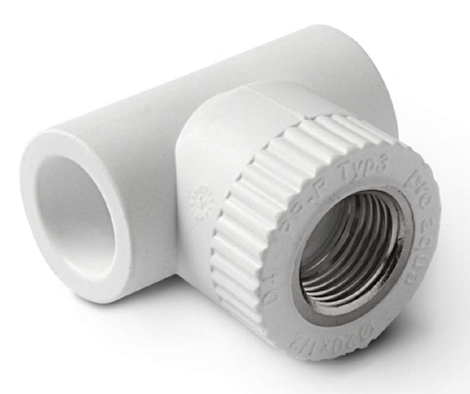 Тройник комбинированный полипропиленовый ВР 32x1/2" PRO AQUA