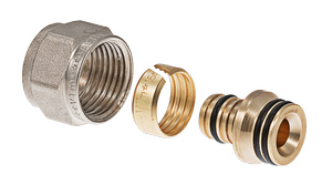 Фитинг коллекторный обжимной для металлополимерной трубы 16 мм x 1/2" VALTEC