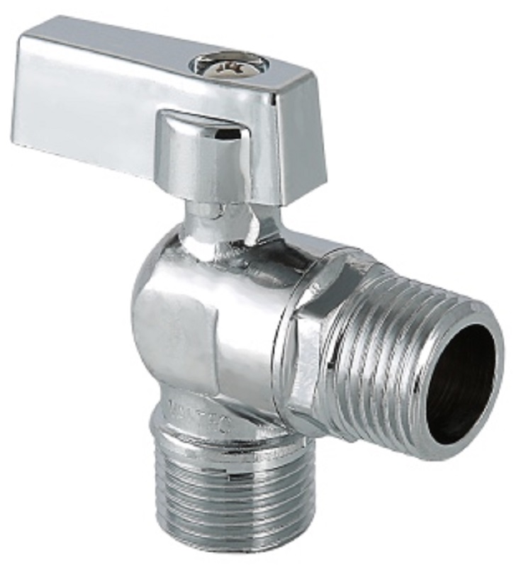 Кран шаровой угловой НР 1/2"x1/2" VALTEC, для подключения сантехнических приборов
