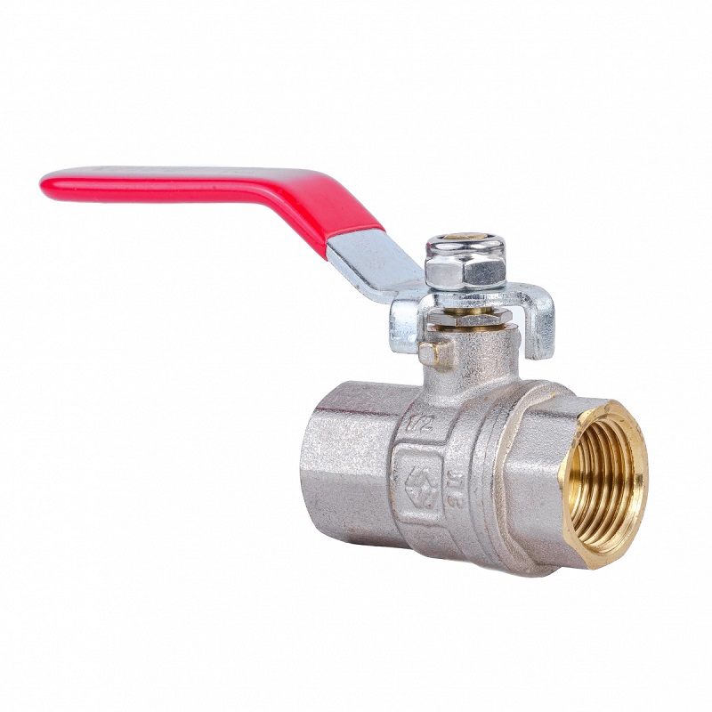 Кран шаровой 1/2" ВР MVI ГОСТ, ручка рычаг, латунь никелированная