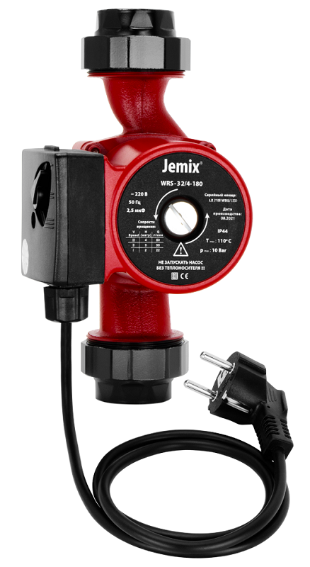 Циркуляционный насос для отопления JEMIX ЦН-32/8-180 (WRS-32/8-180) с "мокрым" ротором