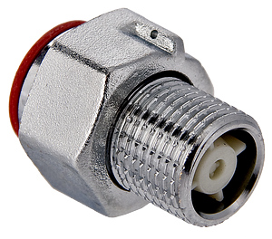 Полусгон с накидной гайкой и обратным клапаном VALTEC 1/2", латунь