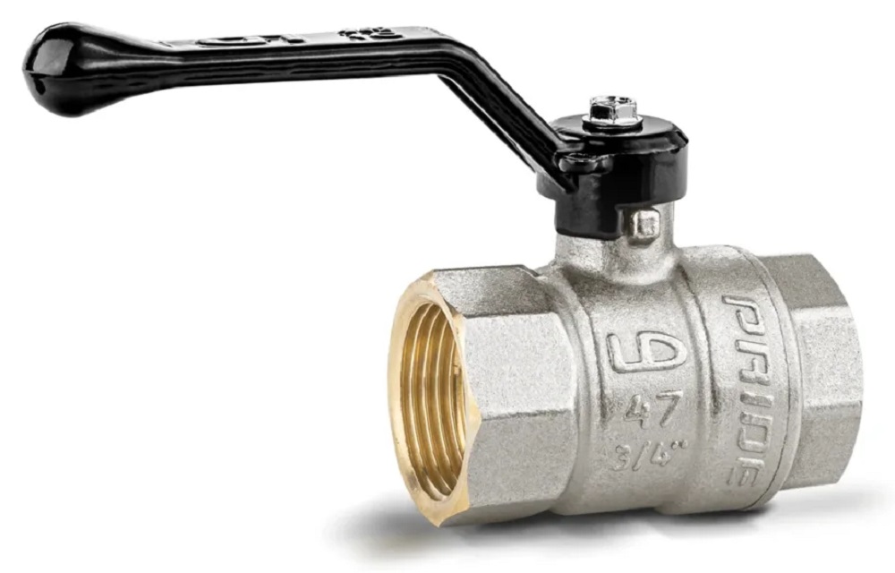 Кран шаровой ВР 3/4" LD Pride, черная ручка