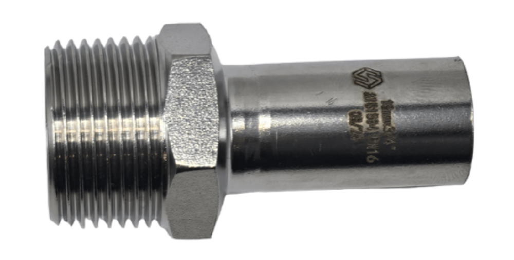 Вставка резьбовая НР MVI 28х3/4", нержавеющая сталь