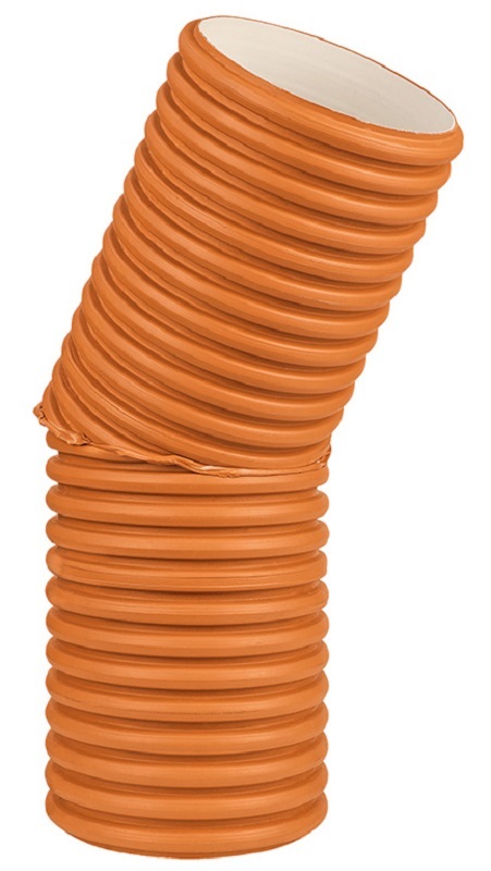 Отвод для наружной канализации SN8 DN 250x30° Polytron ProKan