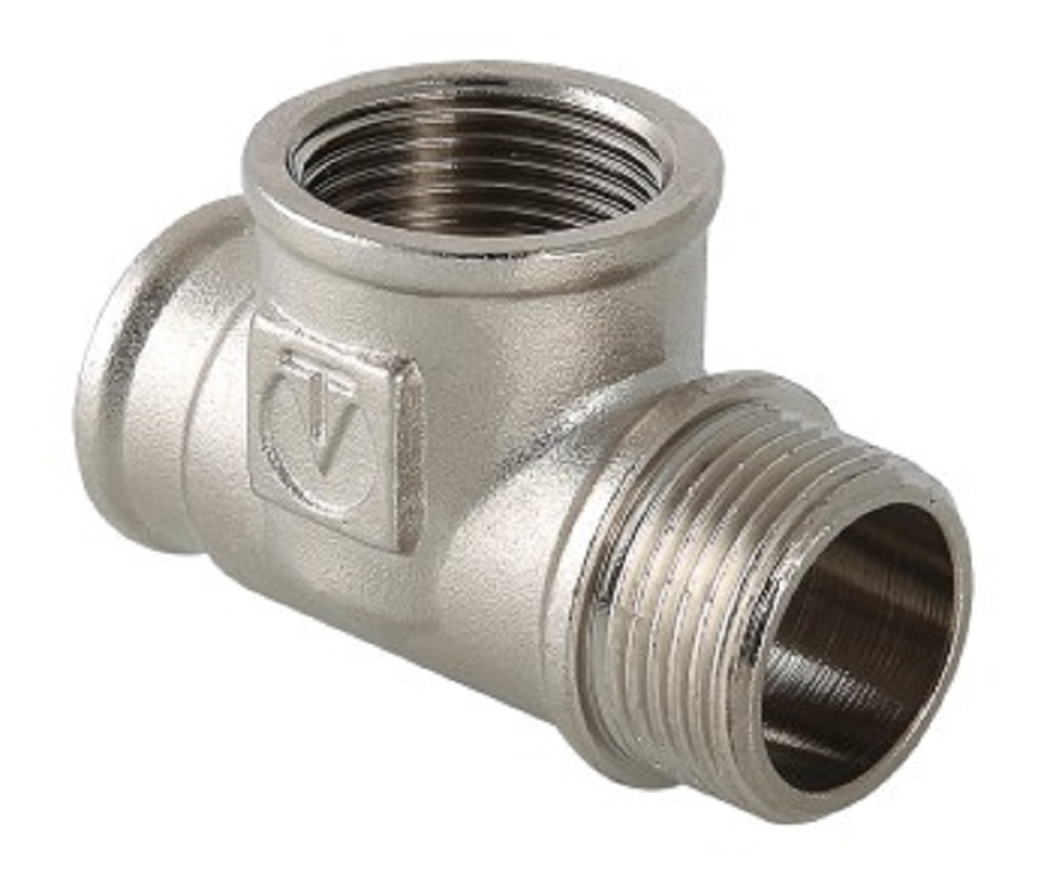 Тройник с переходом на наружную резьбу 3/4" ВР-ВР-НР VALTEC