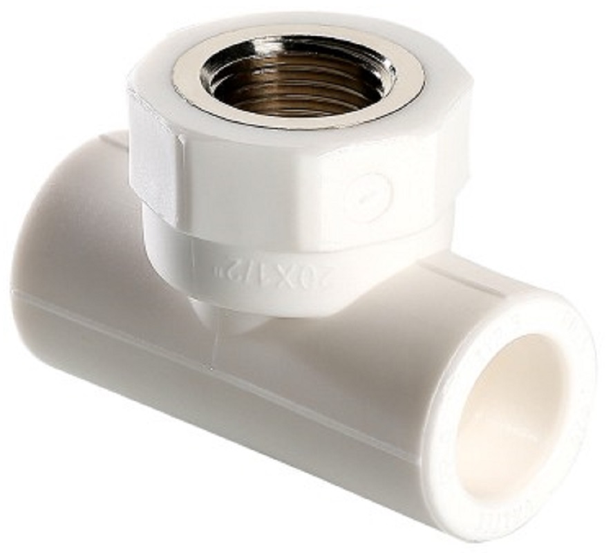 Тройник комбинированный полипропиленовый ВР 20x1/2" VALTEC