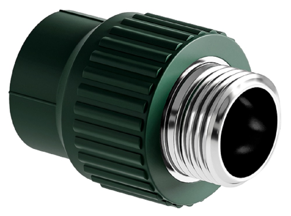 Муфта противопожарная полипропиленовая комбинированная НР DN 25x1/2" SLT BLOCKFIRE GREEN