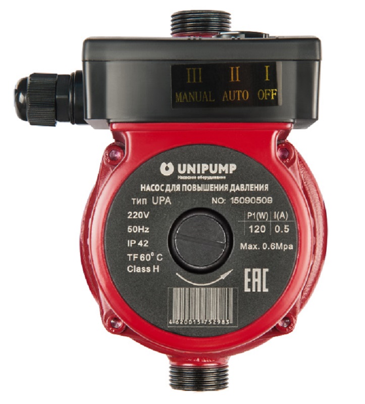 Циркуляционный насос для повышения давления UNIPUMP UPA 15-90 160 мм