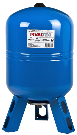 Мембранный бак для водоснабжения 150 л с ножками VALTEC, синий