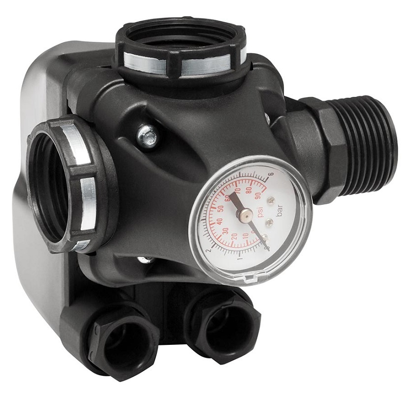Реле давления UNIPUMP PM/5-3W Italtecnica со встроенным манометром