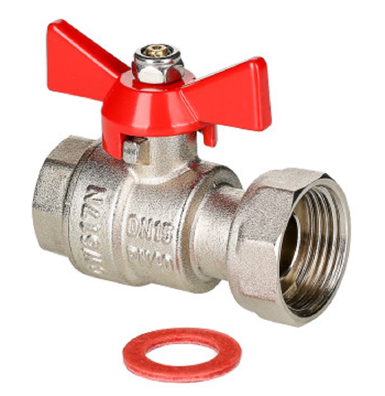 Кран шаровой с накидной гайкой  1/2"x3/4" ВР VALTEC