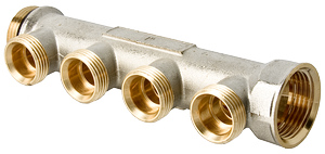 Коллектор НР 3 выхода 1"x3/4" под "евроконус" VALTEC
