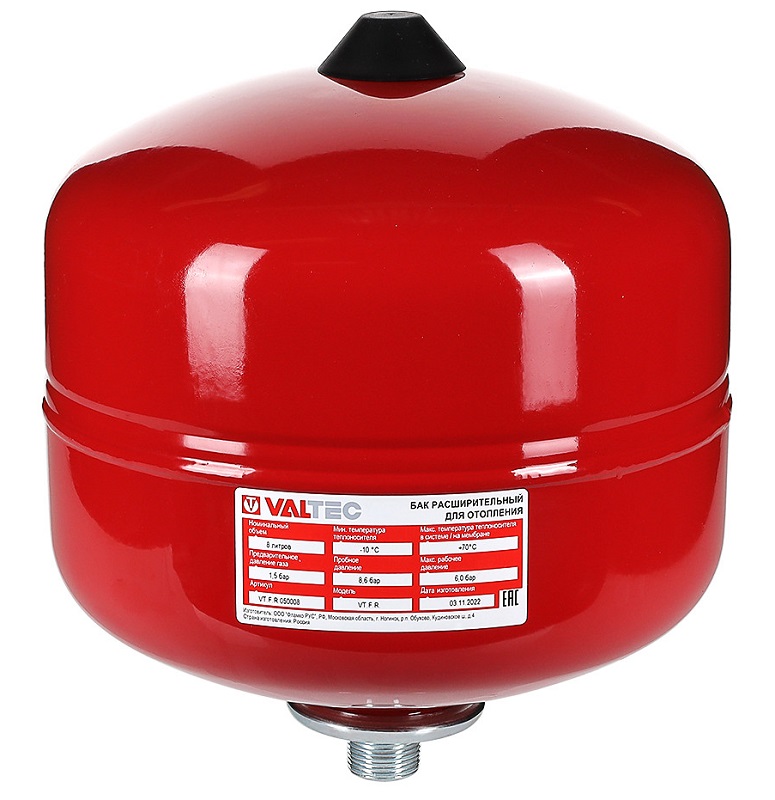 Бак расширительный для отопления 25 л, 1,5 - 6 bar (3/4") VALTEC
