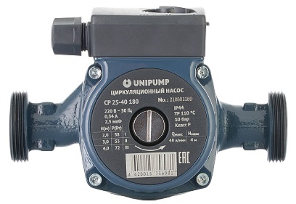 Циркуляционный насос для отопления UNIPUMP CP 25-80 180 мм