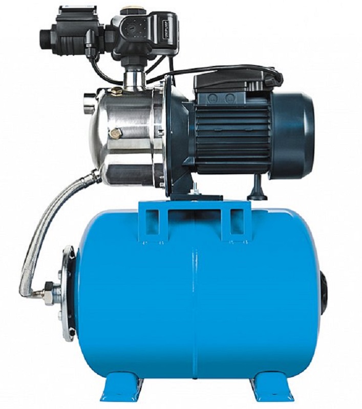 Универсальная насосная станция 600 Вт UNIPUMP АКВАРОБОТ JS 80, гидроаккумулятор 24 л