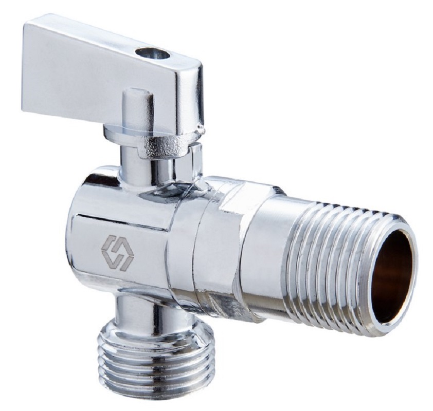 Кран шаровой сантехнический угловой НР 1/2"x3/4" MVI