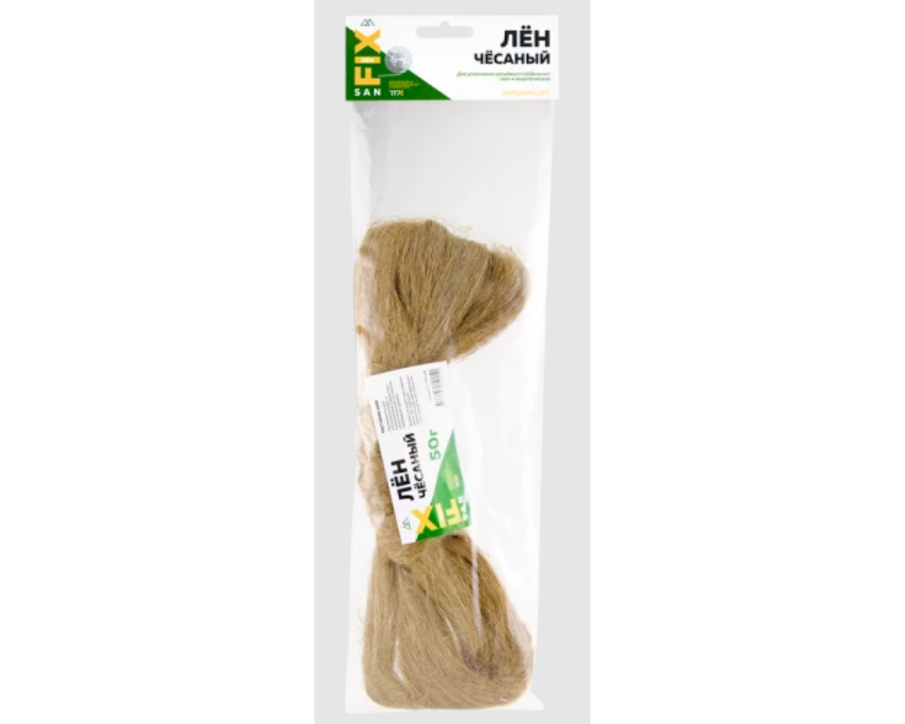 Лён сантехнический чесаный 50 г SANFIX