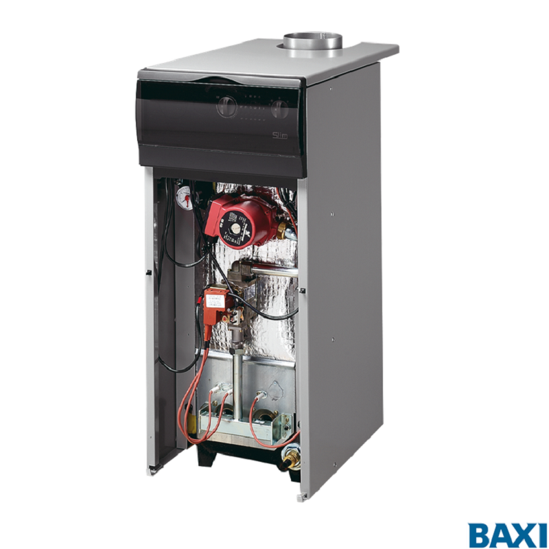 Котел газовый напольный Baxi SLIM 1.230 Fi 4E, 23 кВт, одноконтурный, с чугунным теплообменником и закрытой камерой сгорания