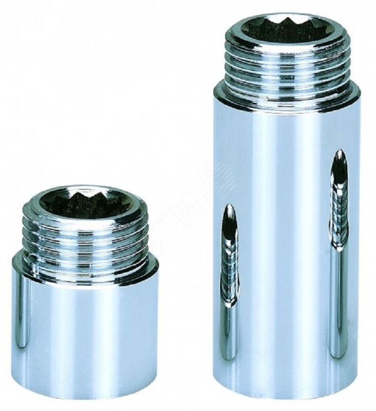 Удлинитель ВР-НР 3/4"x40 мм AQUALINK, хромированный