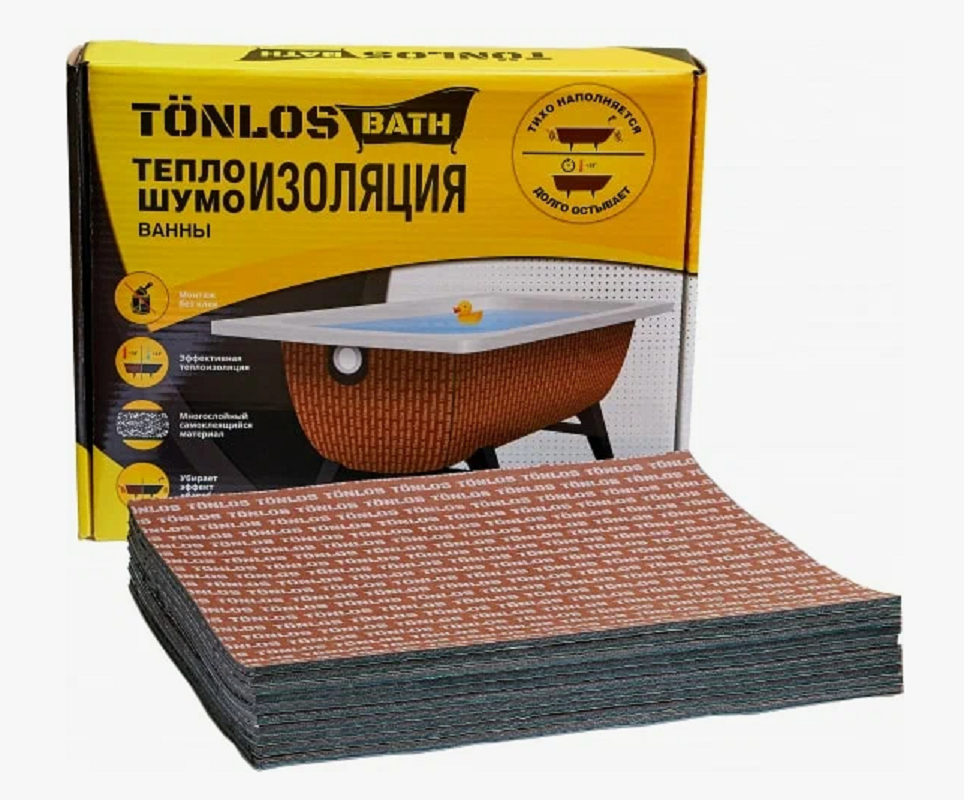Комплект для шумоизоляции ванны TONLOS BATH 