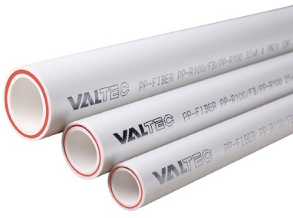 Труба полипропиленовая VALTEC FIBER SDR 7,4 (PN20) 40x5.5/3.2, армированная стекловолокном  