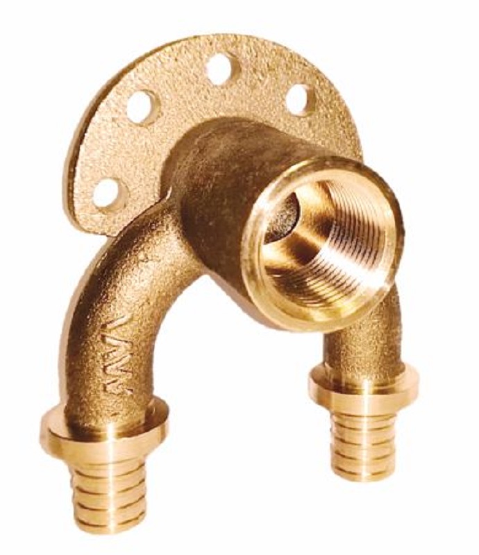 Двойное настенное колено 16x1/2"x16 MVI
