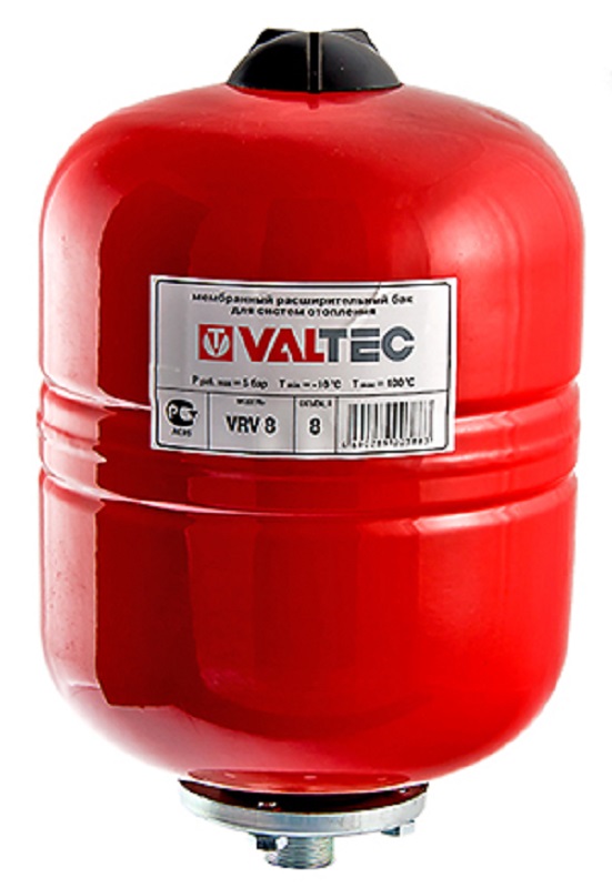Мембранный бак для отопления 300 л VALTEC, красный