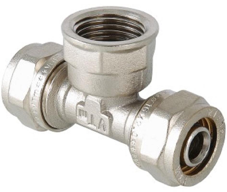 Тройник обжимной ВР 20x1/2" VALTEC