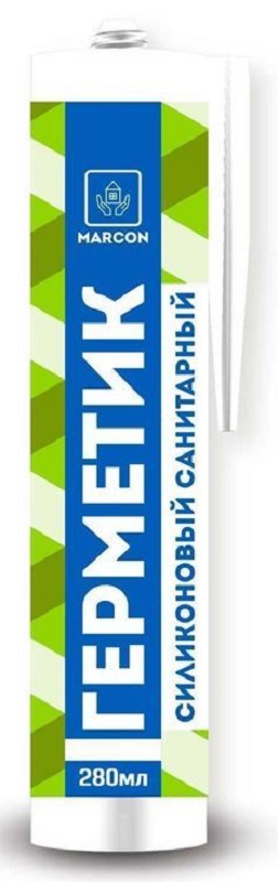 Герметик силиконовый санитарный MARCON 280 мл, белый 