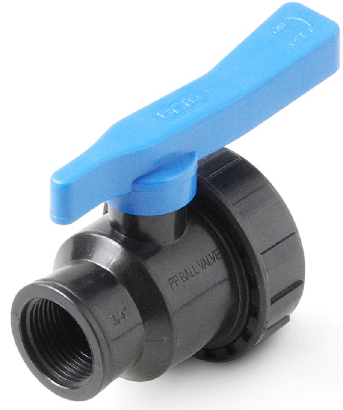 Кран шаровой для труб ПНД ВР 3/4" x 3/4" UNIO