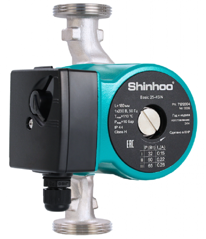 Насос циркуляционный Shinhoo BASIC 25-6S N 180 1x230V