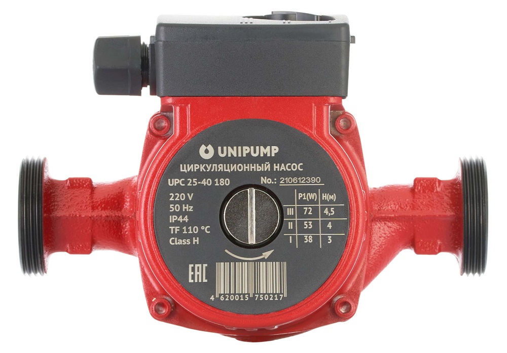 Циркуляционный насос для отопления UNIPUMP UPC 25-80 180 мм