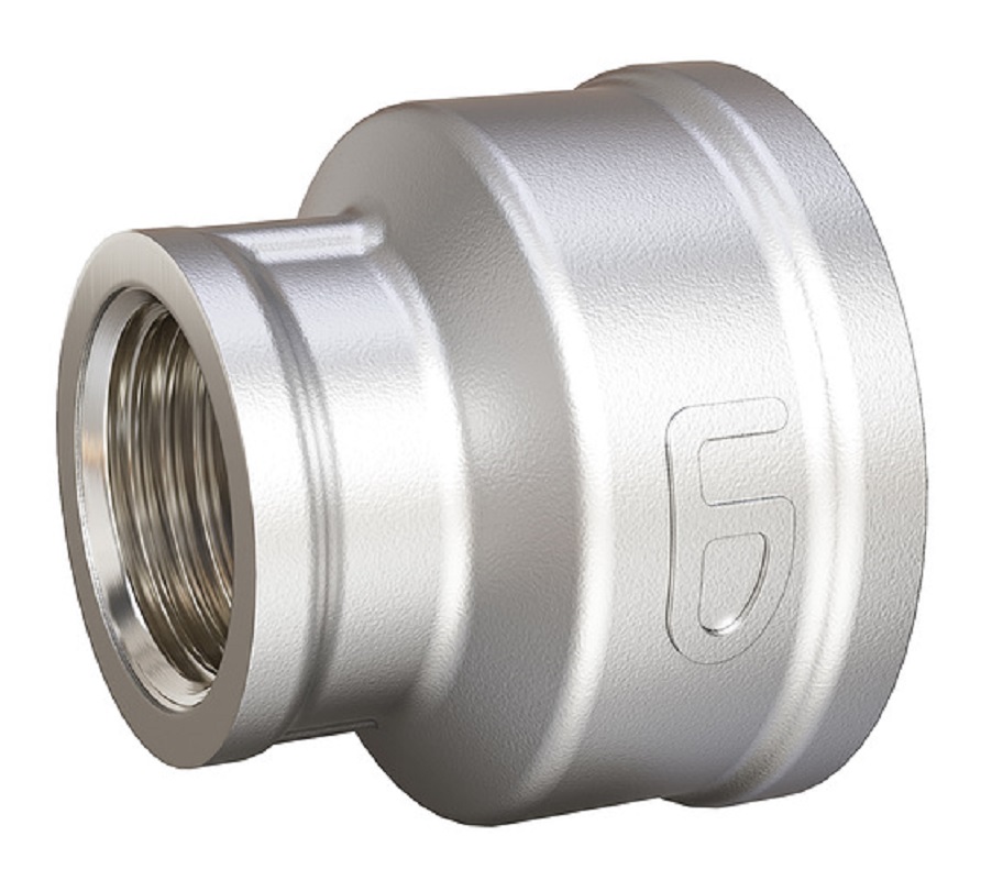 Муфта переходная LD Pride DN 25х15 мм (1" ВР х 1/2" ВР) латунь никель