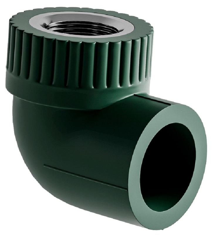 Отвод противопожарный полипропиленовый комбинированный ВР DN 25x3/4" SLT BLOCKFIRE GREEN