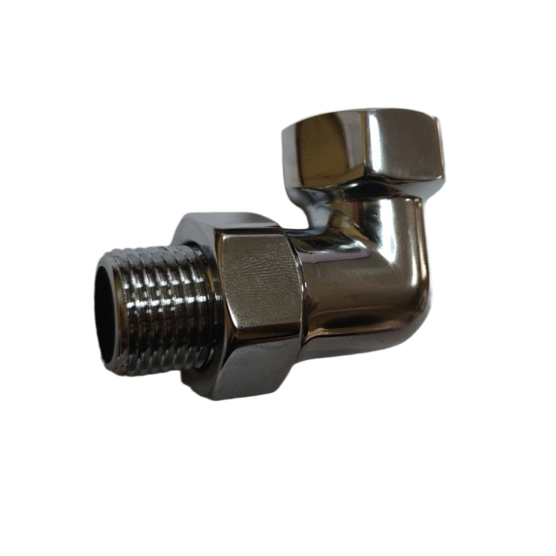Уголок 3/4" x 1/2" ВР-НР для полотенцесушителя со сгоном