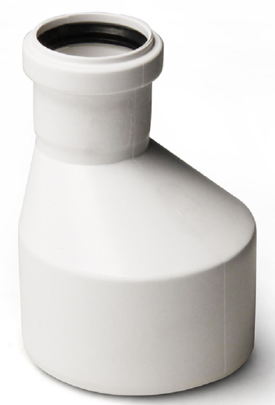 Переход эксцентрический 50x40 PRO AQUA Stilte белый